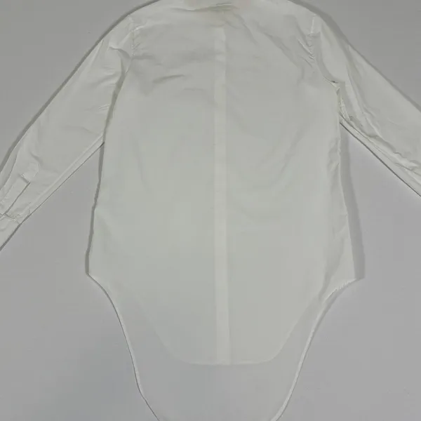 Rag & Bone White Cotton Silk High-Low Button Down Tunic Shirt Small USA - Image 10