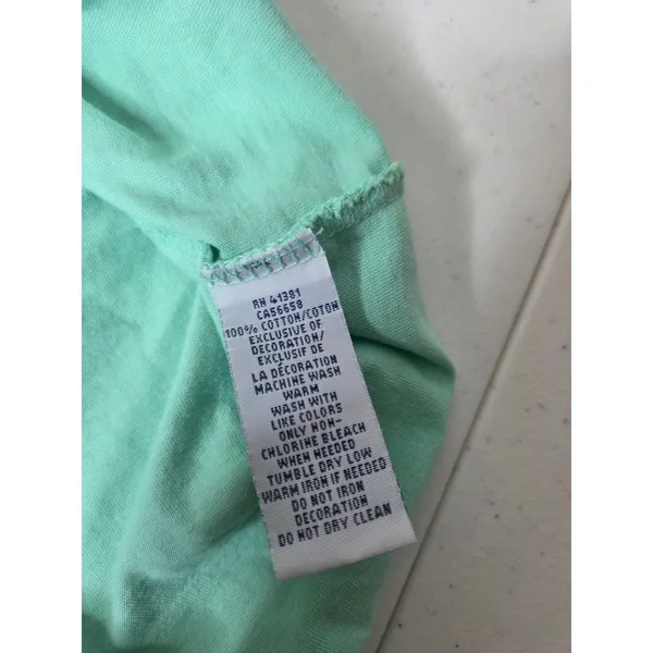 Polo Ralph Lauren Women’s M Sea Foam Green V‑Neck Short Sleeve T‑Shirt - Image 5