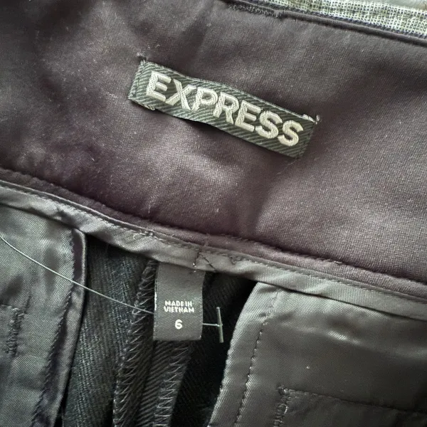 Express sz 6 black mom linen‎ shorts - Image 5