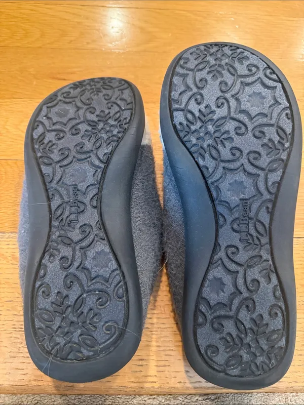 L.L.Bean Daybreak scuff motif2 slipper size 9, Gray - Image 6