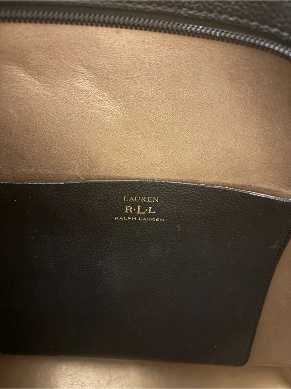 Lauren Ralph Lauren leather black tote - Image 6
