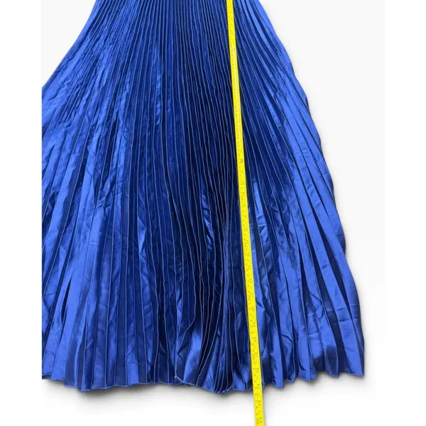 Lulus Royal Blue Strapless Pleated Bustier Dress Size M New - Image 9