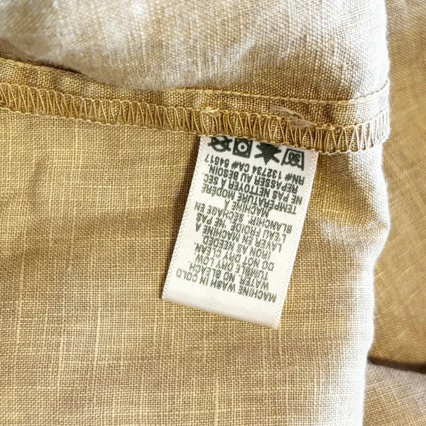 Bella Dahl 100% Linen Button Front Midi‎ Dress Tan size XS - Image 8