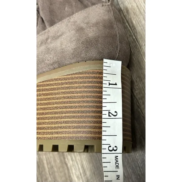 NEW Altar’d State Faux Suede Over The Knee Boots Taupe Chunky Lug Sole Size 8.5M - Image 12