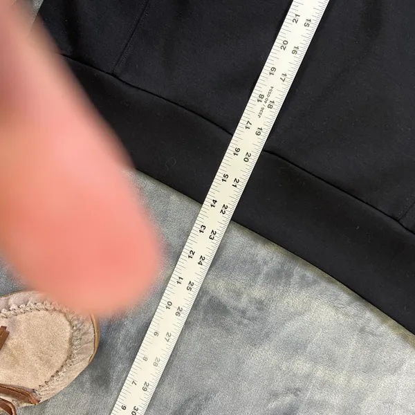 Anrabess sweatshirt Sm black 1/2 zip funnel neck - Image 7