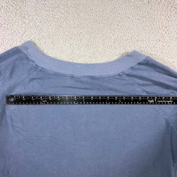 Universal Threads Relaxed V Neck Sweatshirt Women XXL Blue‎ Raglan L/S Comfy Layering Minimalist - Image 10