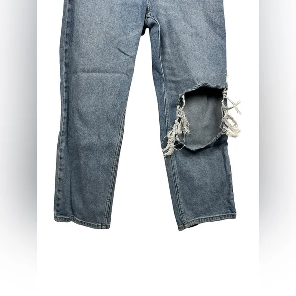 Abercrombie Curve Love Ankle Straight‎ Ultra High Rise Distressed Jeans 29 8R - Image 8