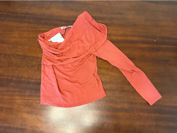 Zara draped knit sweater new with tags medium - Image 2