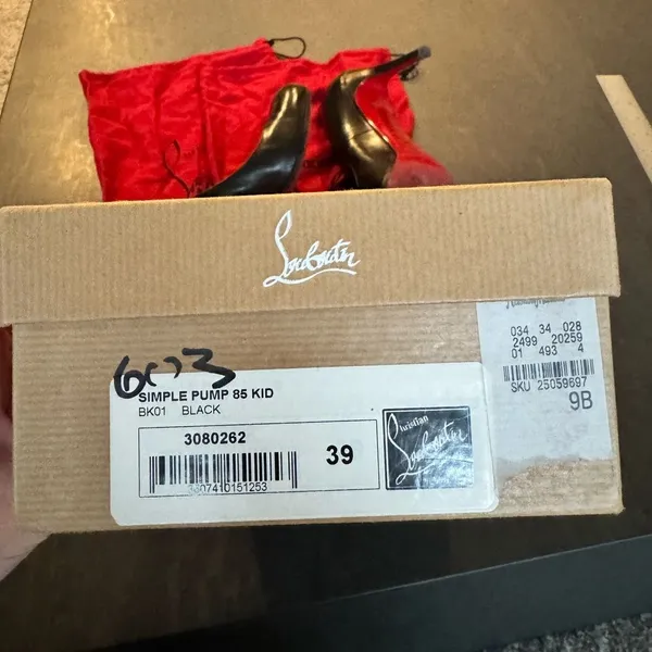 Christian Louboutin Simple pump 85mm black kid leather - Image 8