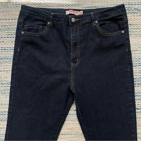 Skinny Jeans 2XL Plus Dark Wash High Rise Stretch Curvy Jean - Image 2
