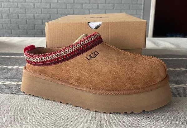 NEW Women's UGG Tazz Platform Slipper Chestnut Women's Tasman Chestnut Size 10 - Image 3