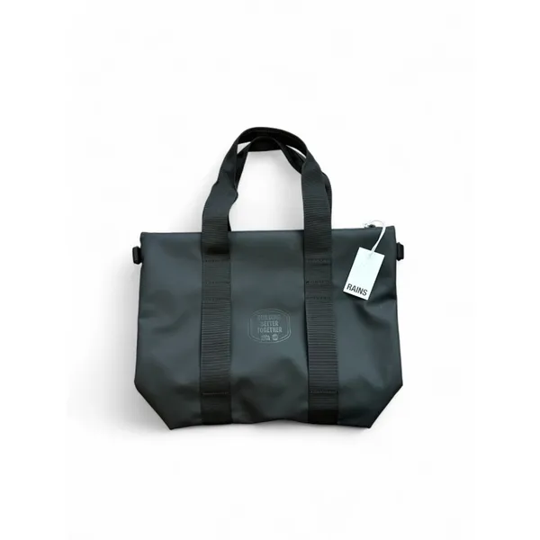 Rains Tote Bag Mini Waterproof Black - Image 2