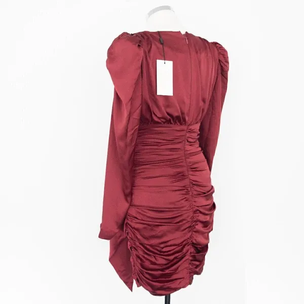 Lavish Lice.‎ Ruby Holiday Satin Wrap Dress. - Image 15
