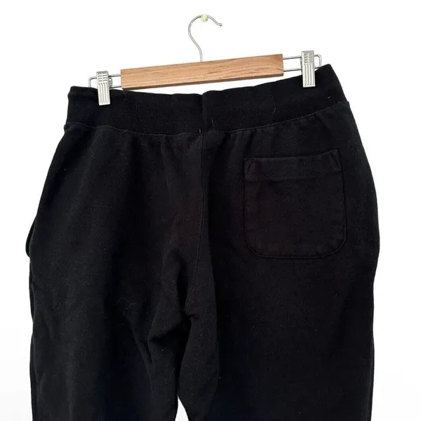 Champion Reverse Weave Black Big C Logo Joggers Large - Image 8