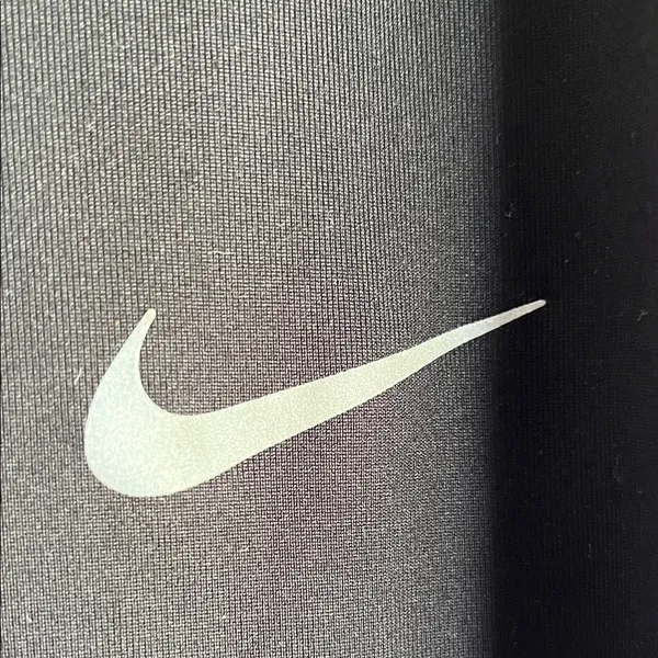 Nike Black Leggings with White Swoosh Woman’s‎ Size Small - Image 2