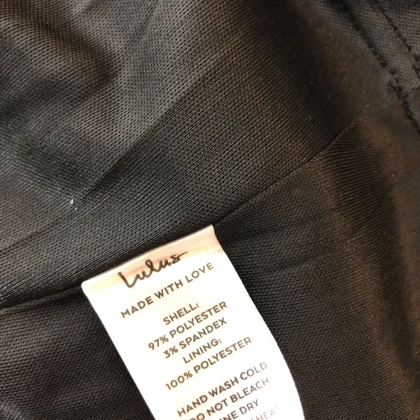 Lulus Effortlessly Sensational Black Satin Backless Maxi Dress High Neck L - Image 6