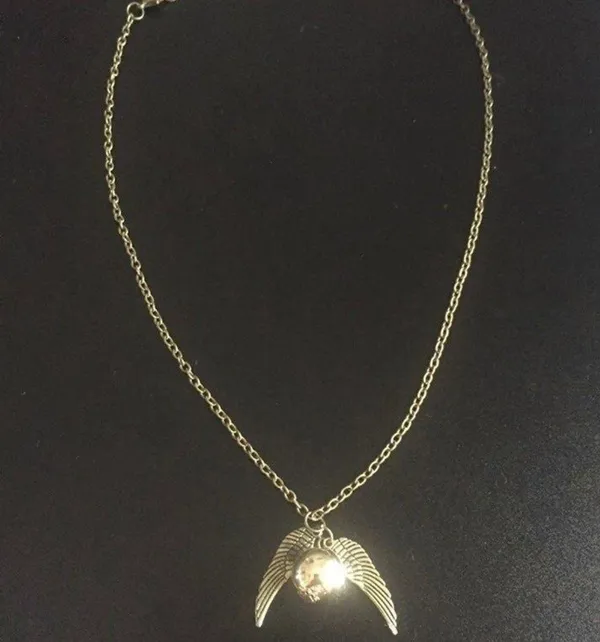 Harry Potter Snitch Angel Wing Necklace - Image 4