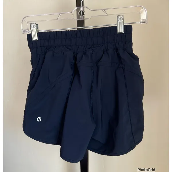 Lululemon Track That Short Navy Shorts size 6 5” - Image 2