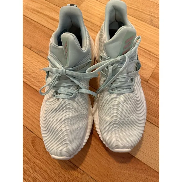 Adidas Alphabounce Instinct Womens Running Shoes Light Blue Teal White size 10 - Image 4