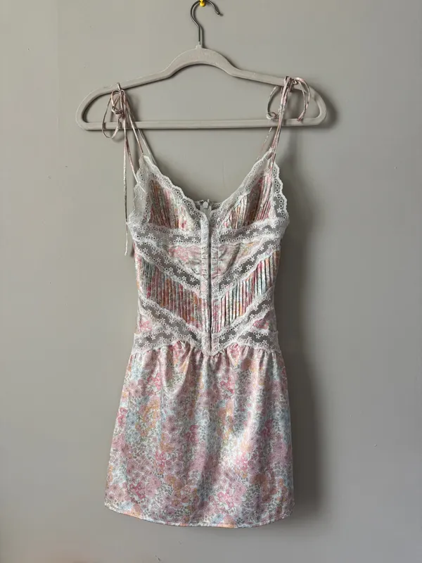 For Love & Lemons Farrah Slip Dress - Size XXS (fits XS/S) - Image 4