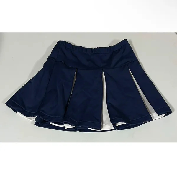 Squad On Navy Blue White Pleated Cheer Cheerleading Mini Skirt Bottoms Size M 🤍💙 - Image 3