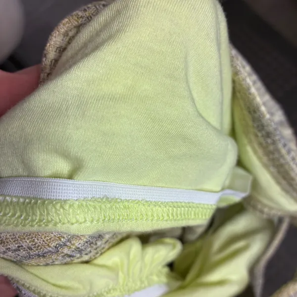 Old Navy Marled Yellow Grey Ribbed Racerback Maxi Dress with Shelf Bra XS - Image 6