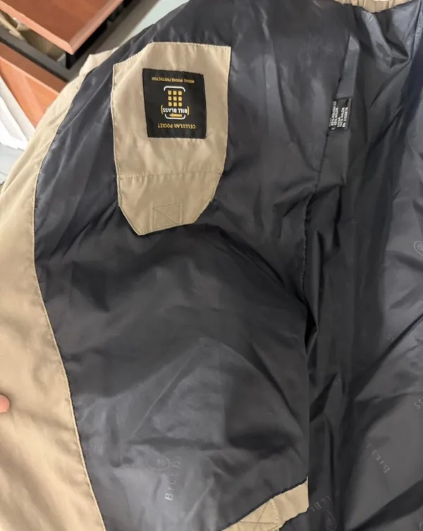 Vintage Bill Blass Black Label Tan Windbreaker XL - Image 9