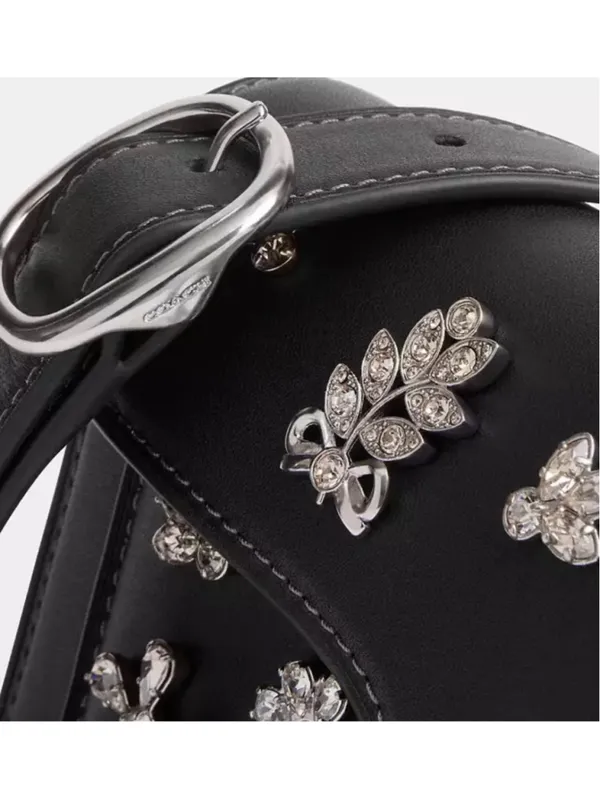 NWT Coach Crystal Embellished Tabby Shoulder Bag 20 Black Silver CCD99 - Image 5