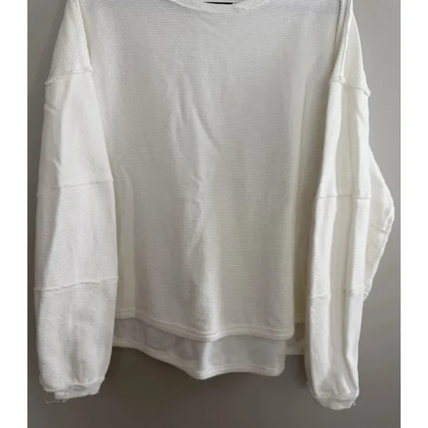 Free People We The Free Total Eclipse Tee Ivory‎ Women's Size Small - Image 5