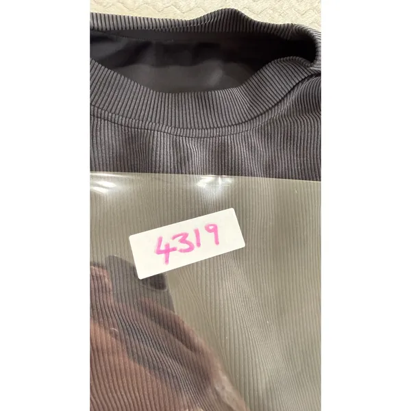 Lululemon Ribbed Softstreme Long Sleeve Crewneck Pullover Black Size 10 LW3GLAS - Image 9