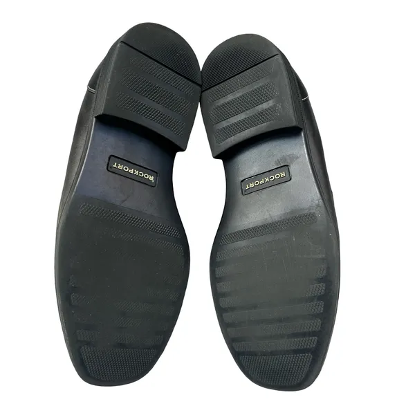 Rockport Men’s 9M Black Leather Loafers Slip On Business Casual Comfort Shoes - Image 6