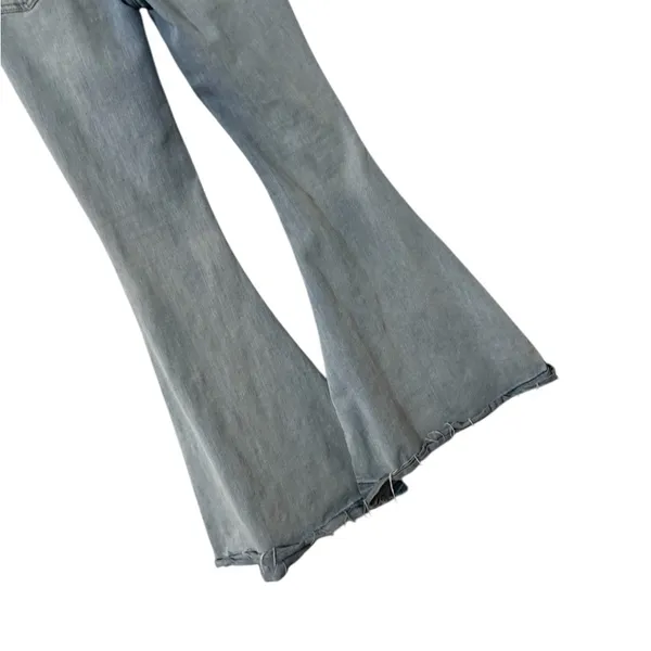 FREE PEOPLE We The Free Irreplaceable Kent Blue High Rise Flare Wide Leg Jeans - Image 7