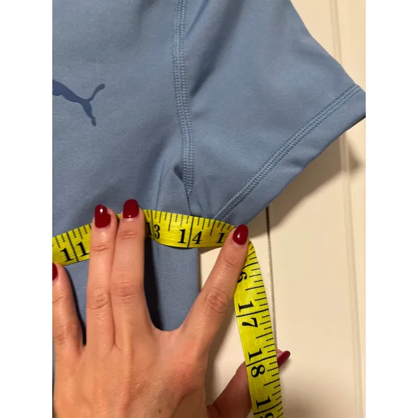 Puma Blue Cropped DryCell Tee Shirt S - Image 4