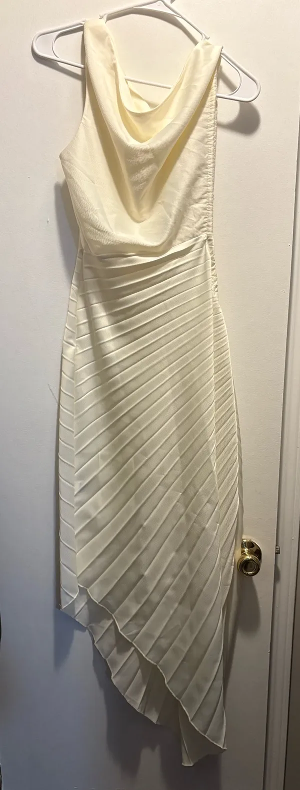 Long cream colored dress White Size M - Image 3