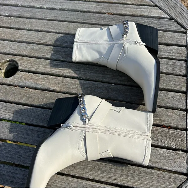 DV Dolce Vita Women's Keeler Harness Moto Engineer Chain Heeled‎ Boots size 9 - Image 8