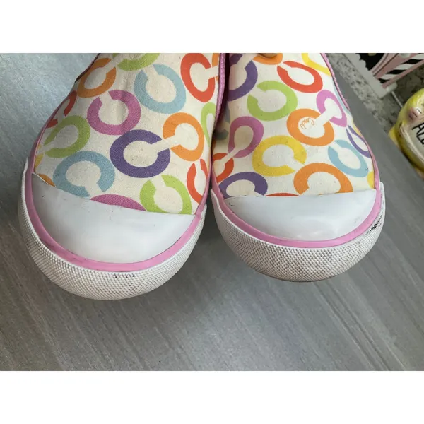 COACH BEALE MULTICOLOR C LOGO MONOGRAM SLIP ON SNEAKER - Image 4