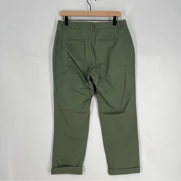 GAP Slim City‎ Olive Green Stretch Cotton Pant NWT Size 8 - Image 9