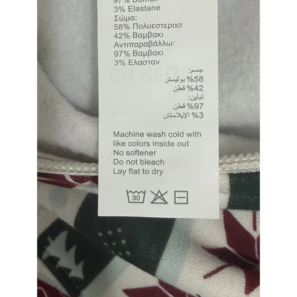 Fabletics Women's Fair Isle Hooded Pajama Jumpsuit Christmas Snowflake Holiday S - Image 6