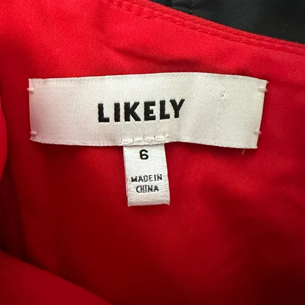 LIKELY Brighton One-Shoulder Gown red size 6 - Image 5