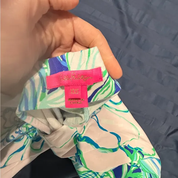 Lilly Pulitzer Georgia may Palazzo pant in party thyme sz xxs - Image 4