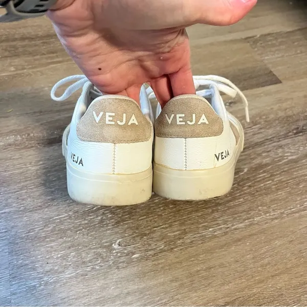 Veja Campo Leather Sneaker White Tan - Image 4