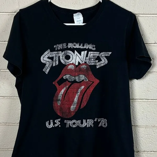 The Rolling Stones Black Band Tee size L - Image 8