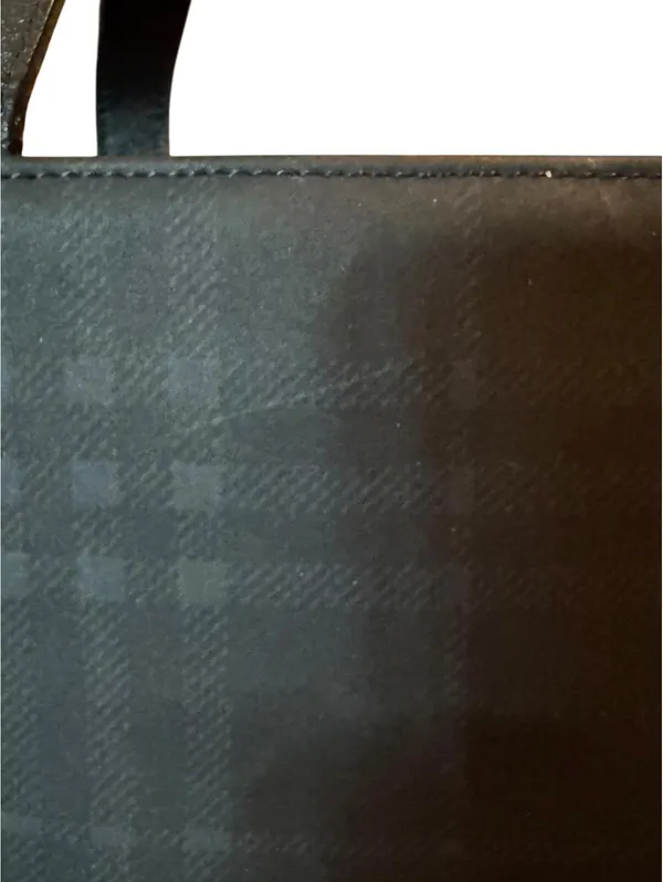 Burberry London Dark Check Tote, Made in Italy Vintage Y2K - Image 3