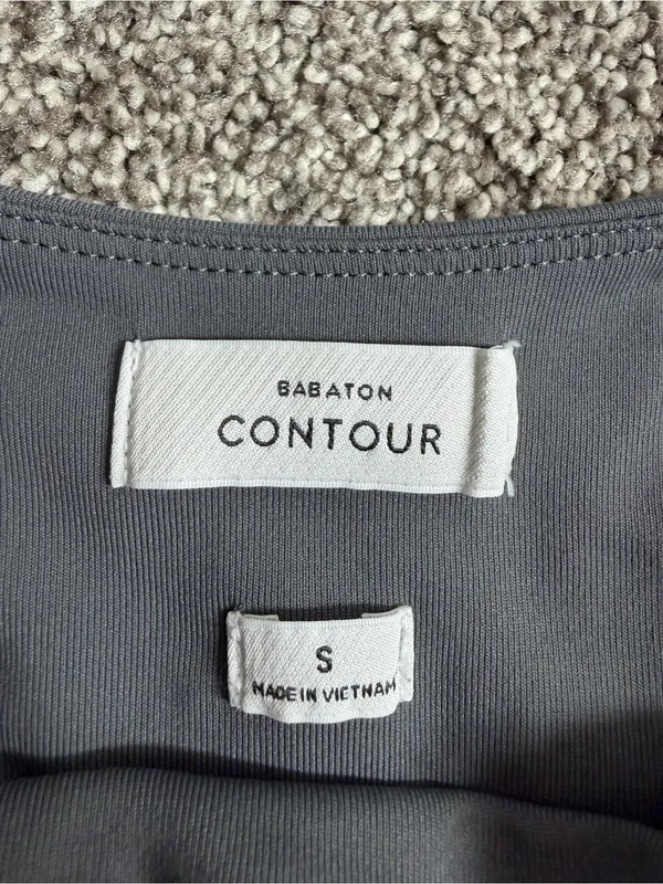 Babaton Contour Strapless Midi Dress Gray Bodycon Tube Dress Size S - Image 3