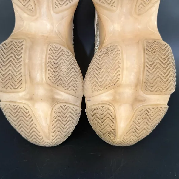 STEVE MADDEN Vance Beige Knit Upper Rhinestones Chunky Dad Sneakers Size 6.5M - Image 8