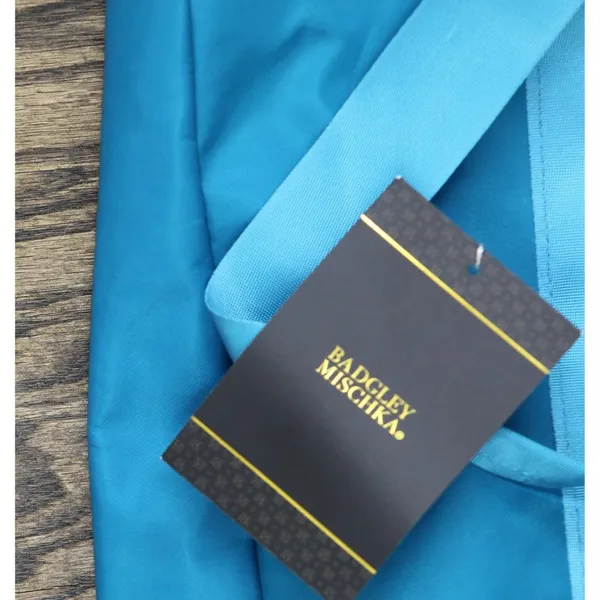 NWT Badgley Mischka Bag Lightweight Packable Travel Tote Bag Aqua Blue One Size - Image 12