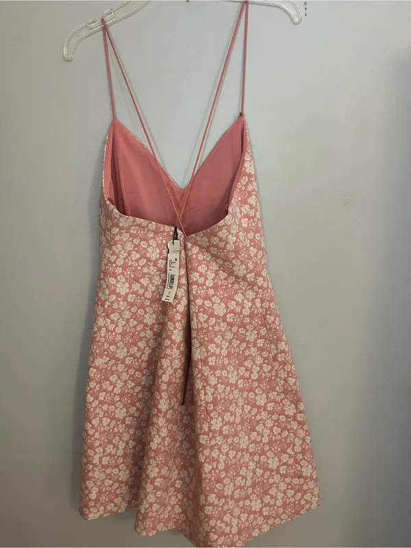 Alice + Olivia Rose and White Floral Slip Dress - Image 3