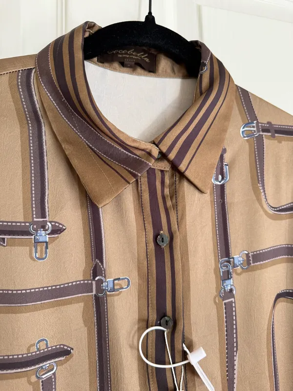 Cocobella women’s brown long sleeves shirt - Image 2