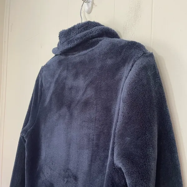 32 Degree HEAT Full Zip Fuzzy Jacket Blue Pockets Soft Women’s Size M - Image 10