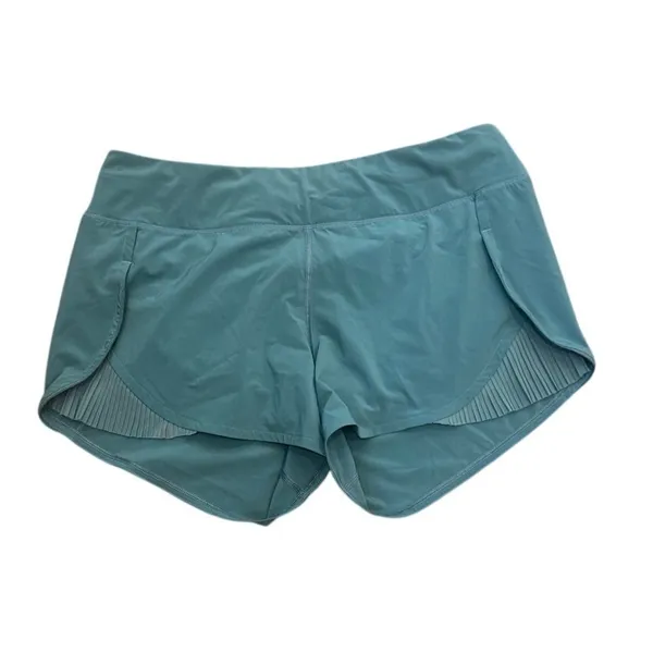 Lululemon Play Off The Pleats Short Size 8 Teal Blue Athletic Running Shorts - Image 2